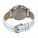 Crystal Bloom With Swarovski® Crystals 38mm Leather Strap - White